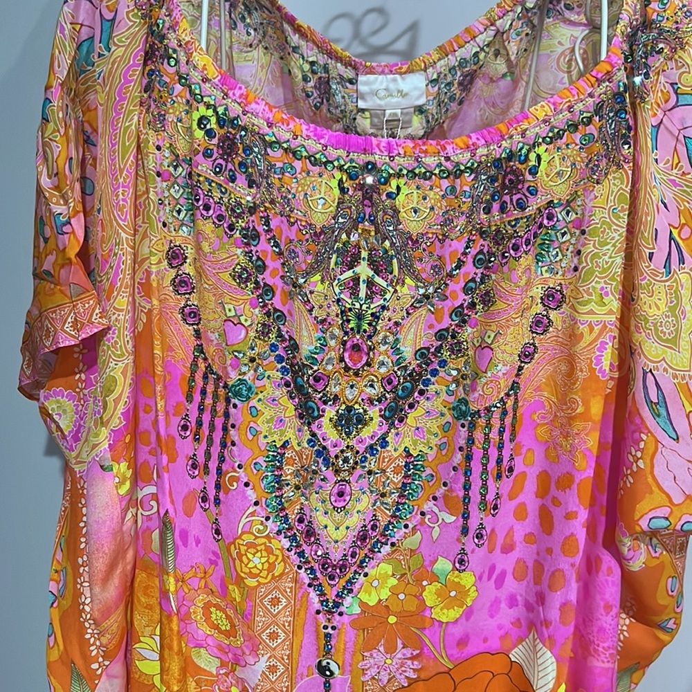 Camilla - hair hair hair - off shoulder long kaftan - Picture 2 of 6